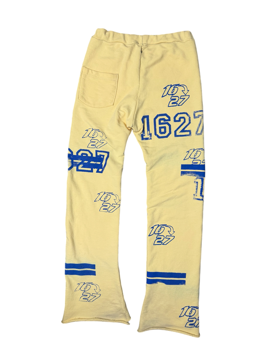 yellow spring sweatpants